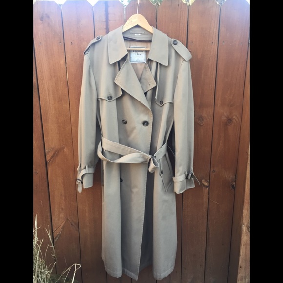 Dior Other - Vintage Christian Dior Trench Coat Tan Men’s 46